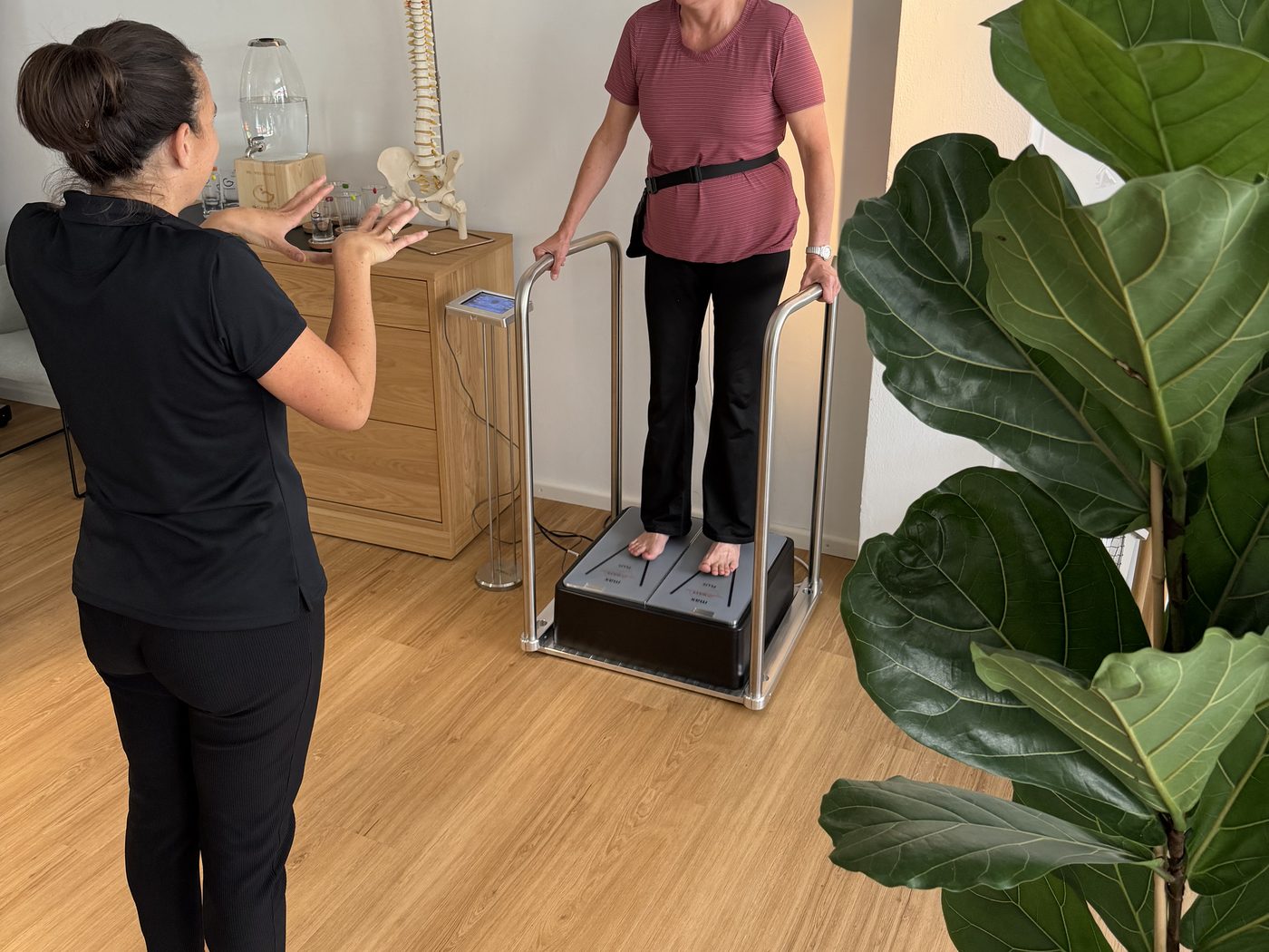 Training auf der Siwave-Platte in der Praxis
